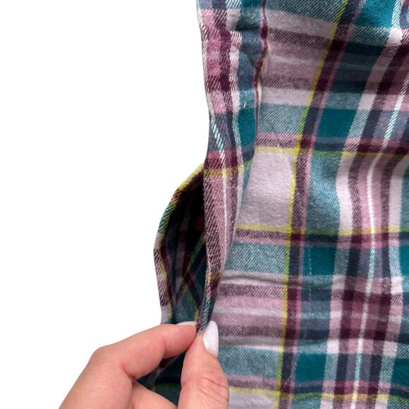 NWT Tea Collection Plaid Flannel Collared Dress Size 5 - Picture 3 of 5